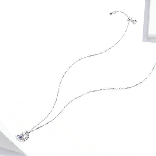 Collar de Plata Esterlina 925 Diseño Lunar - Image 2