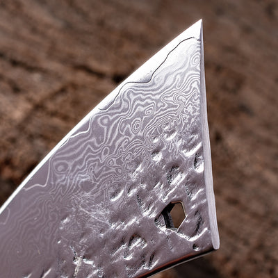 Cuchillo Damasco Premium con Funda de Cuero - Corte Profesional para Carnes y Frutas - Image 15