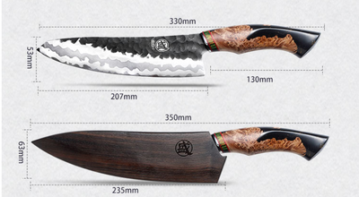 Cuchilla Damasco para Verduras - Cuchillo Chef Profesional - Image 6