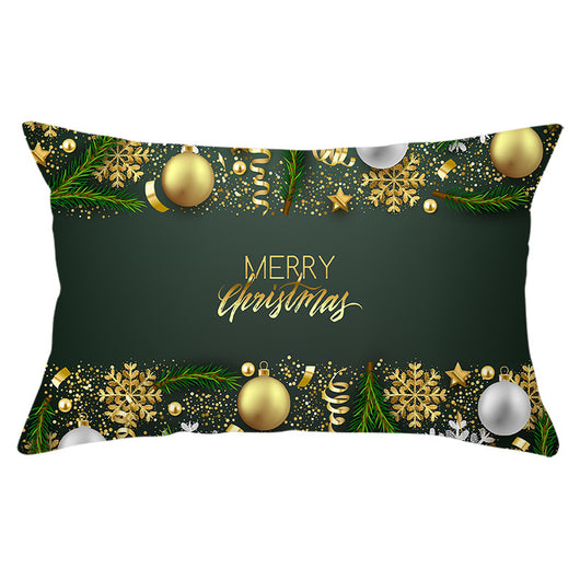 Funda de Almohada Navideña Serie Verde con Estampado Piel de Melocotón - Image 40