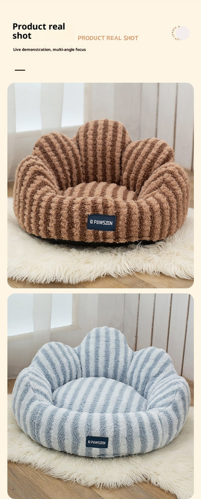 Cama Nido para Gatos Acolchada Grande Diseño Pétalos - Image 19
