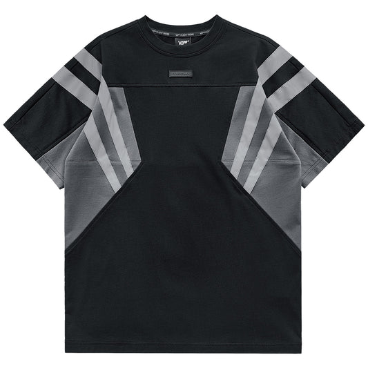 Playera Deportiva Reflectante con Franjas para Hombre