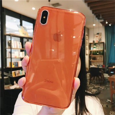 Funda Transparente Colorida a Prueba de Caídas para Celular - Image 4
