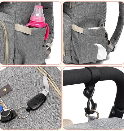 Mochila Maternal Térmica Impermeable con Carga USB y Calentador de Biberones - Image 13