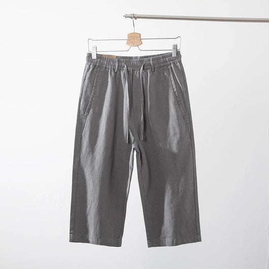 Pantalones Capri de Lino y Algodón Transpirables - Estilo Casual - Image 26
