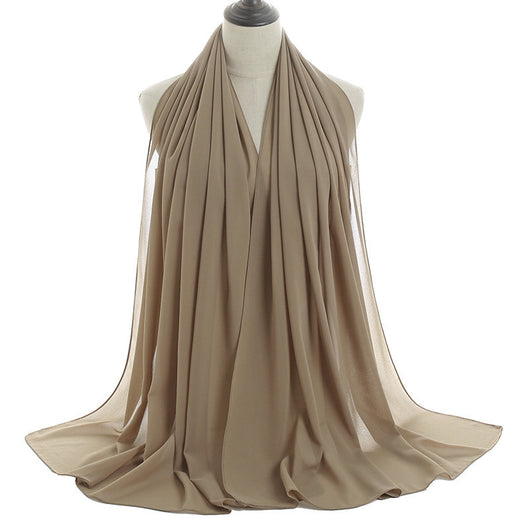 Hijab Chiffón Perlado Monocromático 70x180cm - Image 62