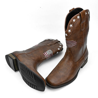 Bota Vaquera Occidental Estrella de Cinco Puntas para Hombre - Image 7