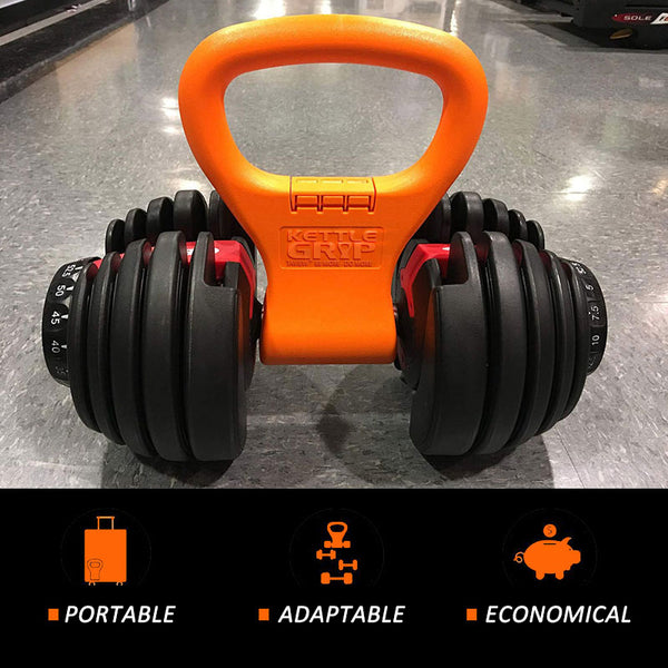 Mancuerna Ajustable con Asa de Kettlebell - Accesorios de Fitness Versátil