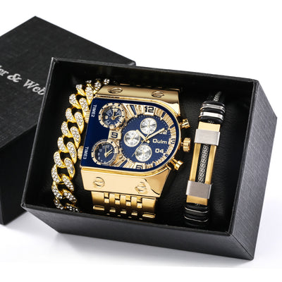 Reloj de Acero Multihuso con Esfera Grande para Hombre - Image 3