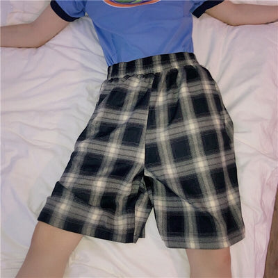 Pantalones Cortos Holgados Harajuku Coreanos de Cintura Alta para Hombre y Mujer - Image 4