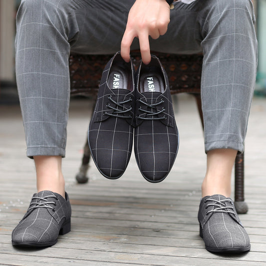 Zapatos de Lona y Cuero - Comodidad Versátil - Image 2