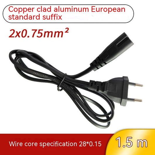 Cable de Alimentación Estándar Europeo con Núcleo de Cobre Puro