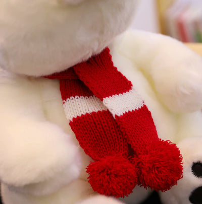 Peluche Adorable Oso Polar con Bufanda - Muñeco Ragdoll para Niños - Image 14