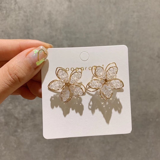 Aretes de Flores Caladas