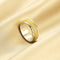 The Time Goes By Women's Ring Can Be Turned Sterling Plateado Simple Dorado Tamaño 6