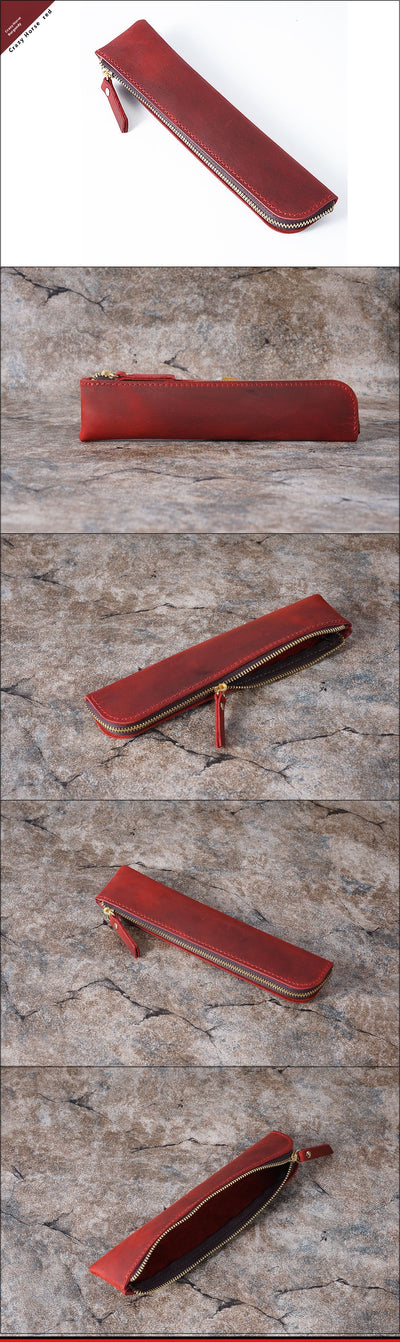 Estuche Portalápices de Cuero Genuino Estilo Retro - Image 13
