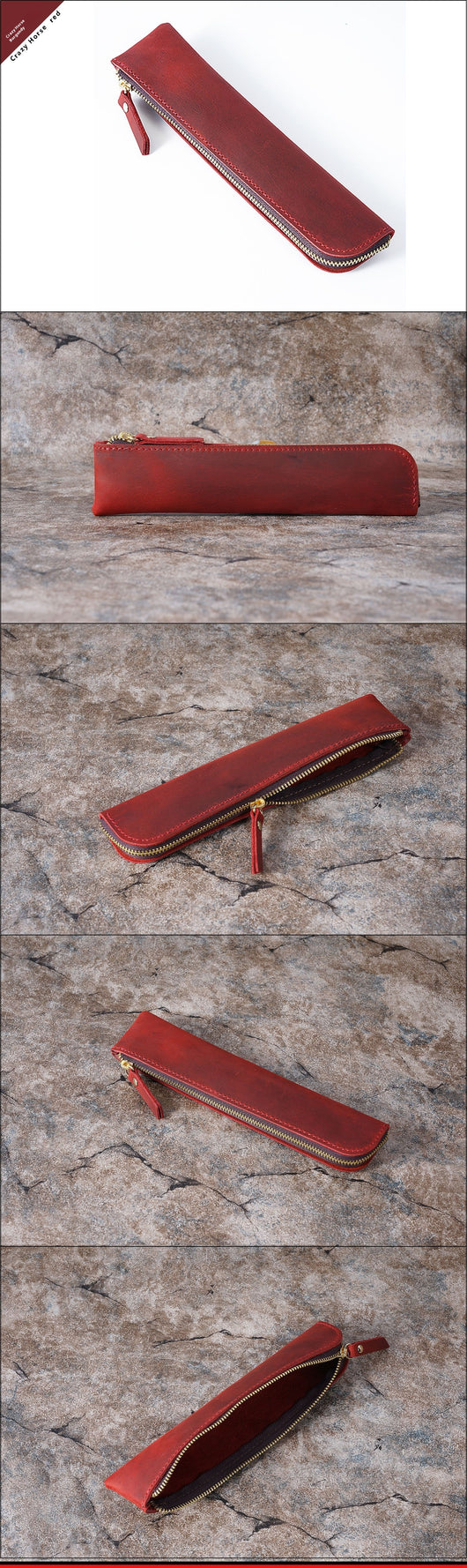 Estuche Portalápices de Cuero Genuino Estilo Retro - Image 13