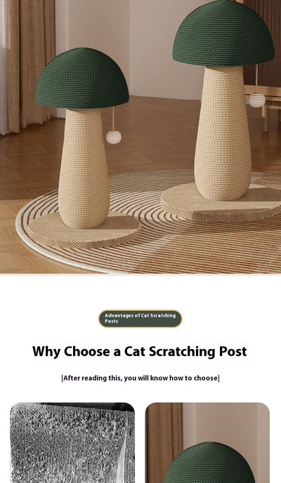 Rascador de Sisal Tipo Hongo para Gatos - Tabla Resistente sin Pelusa - Image 18