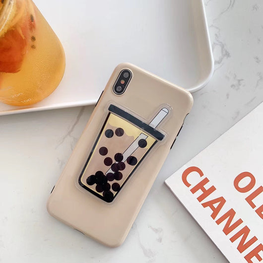 Funda iPhone con Líquido Descompresivo de Té de Perlas - Compatible con Apple - Image 6