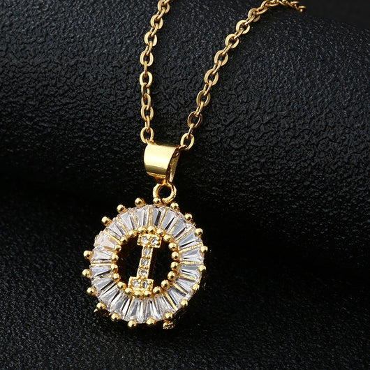 Collar de Letras Personalizadas con Circonita Cúbica y Cobre - Image 27