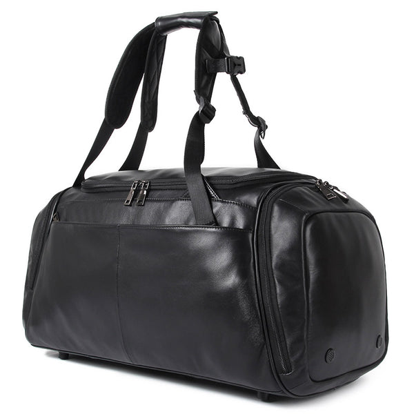 Bolsa Bandolera de Cuero Auténtico - Práctica y Ligera para Viajes