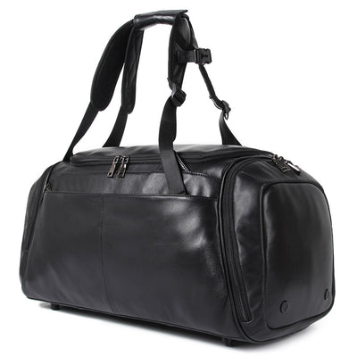 Bolsa Bandolera de Cuero Auténtico - Práctica y Ligera para Viajes