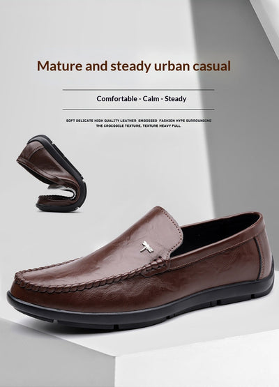 Zapatos Casuales de Cuero Transpirable para Hombre con Suela Suave - Image 24