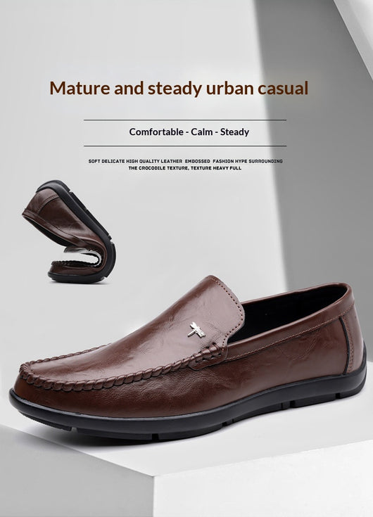 Zapatos Casuales de Cuero Transpirable para Hombre con Suela Suave - Image 24