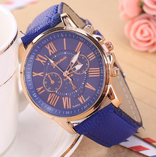 Reloj Digital de Cuero con Tres Esferas - Diseño Clásico Beige - Image 13