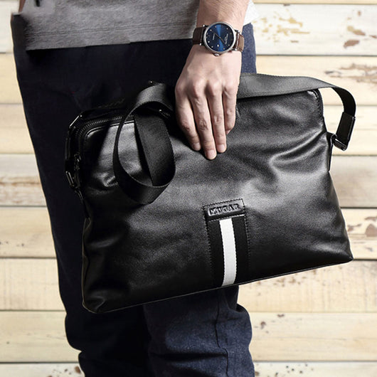 Bolsa Mensajero de Cuero Resistente para Hombre - Estilo Ejecutivo