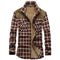 Camisa de Cuadros Gruesa para Hombre con Mangas Largas Acogedoras
