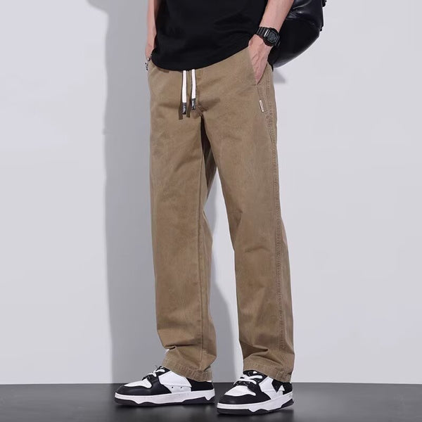 Pantalones de Trabajo Vintage Holgados para Hombre - Estilo Casual Americano