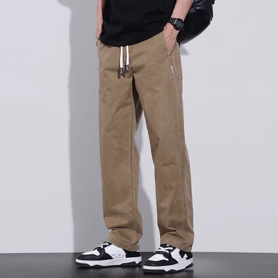 Pantalones de Trabajo Vintage Holgados para Hombre - Estilo Casual Americano