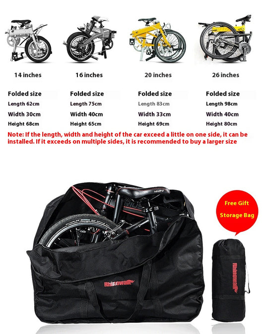 Bicicleta Plegable con Bolsa de Transporte para Equipaje - Image 14