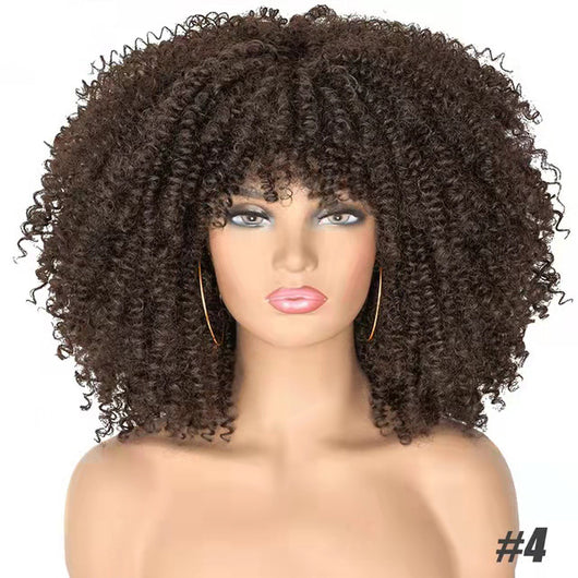 Peluca Afro Rizada Cabello Corto Africano - Image 12