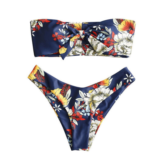 Bikini Estampado con Diseño Dividido para Mujer - Image 18