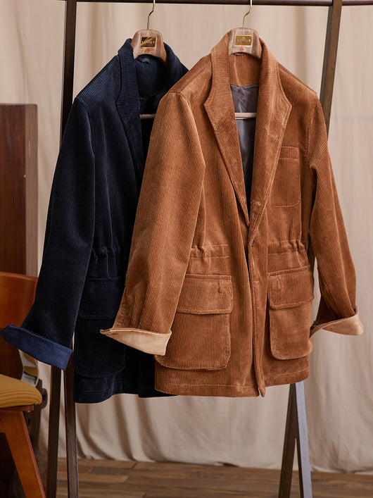 Chaqueta Polo Retro de Pana para Hombre - Cálida y Elegante - Image 6