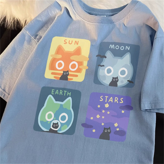 Playera Suelta de Manga Corta Estilo Japonés para Hombre - Image 4
