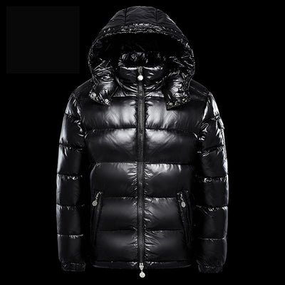 Abrigo Corto Brillante Acolchado para Hombre - Chaqueta de Plumón Térmico - Image 12