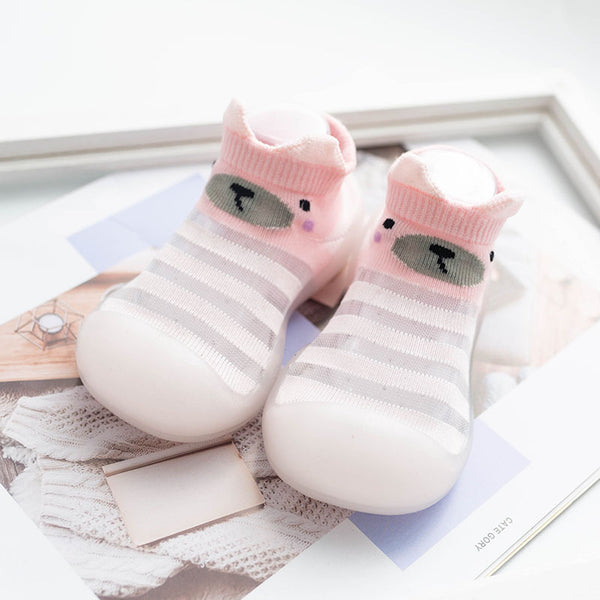 Calcetines Transparentes a Rayas para Bebés y Niños Pequeños