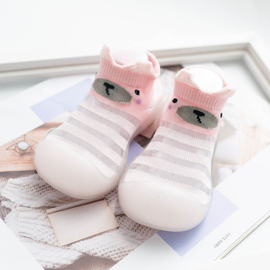 Calcetines Transparentes a Rayas para Bebés y Niños Pequeños