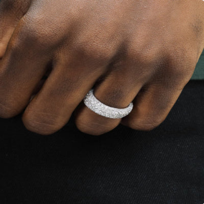 Juego de Anillos de Diamante Hip-hop para Hombre - Diseño Exclusivo - Image 2