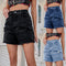 Shorts Sueltos de Cintura Alta con Pierna Ancha para Mujer