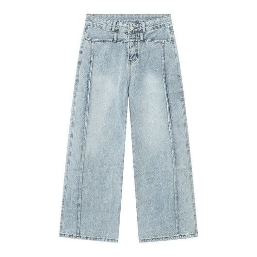 Jeans Retro Casual Americano con Efecto Desgastado - Image 6