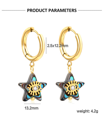 Aretes de Concha Nácar Lujo Creativo - Elegancia y Temperamento - Image 11