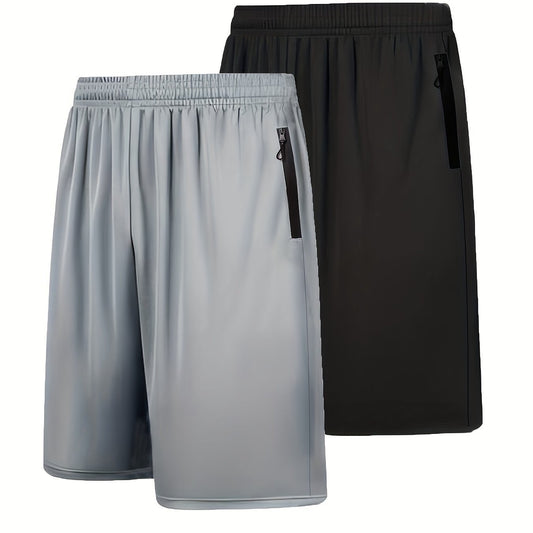 Pack 2 Shorts Deportivos Hombre Secado Rápido con Cintura Elástica - Image 2