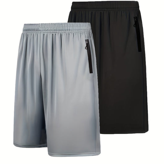 Pack 2 Shorts Deportivos Hombre Secado Rápido con Cintura Elástica - Image 2