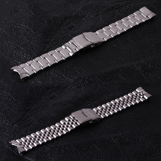 Correa de Reloj SKX007 Acero Inoxidable Curva Sólida