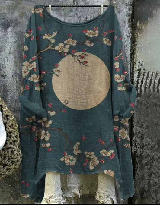 Blusa Casual Estampada de Manga Larga para Mujer - Image 9