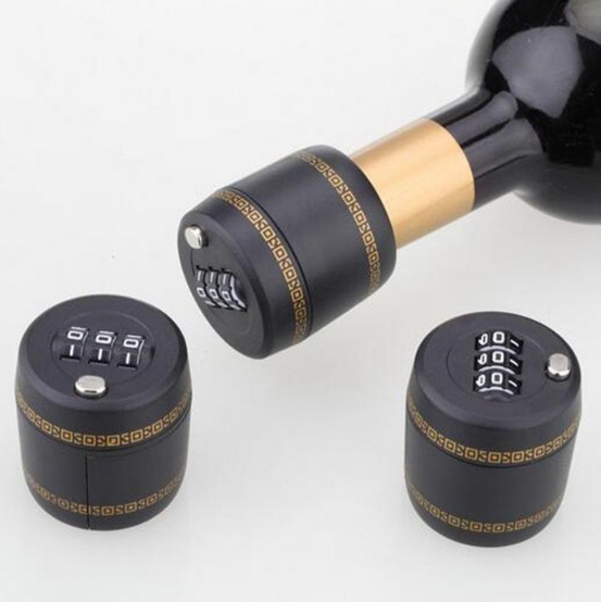 Tapón de Botella con Cerradura de Combinación y Sello de Vacío